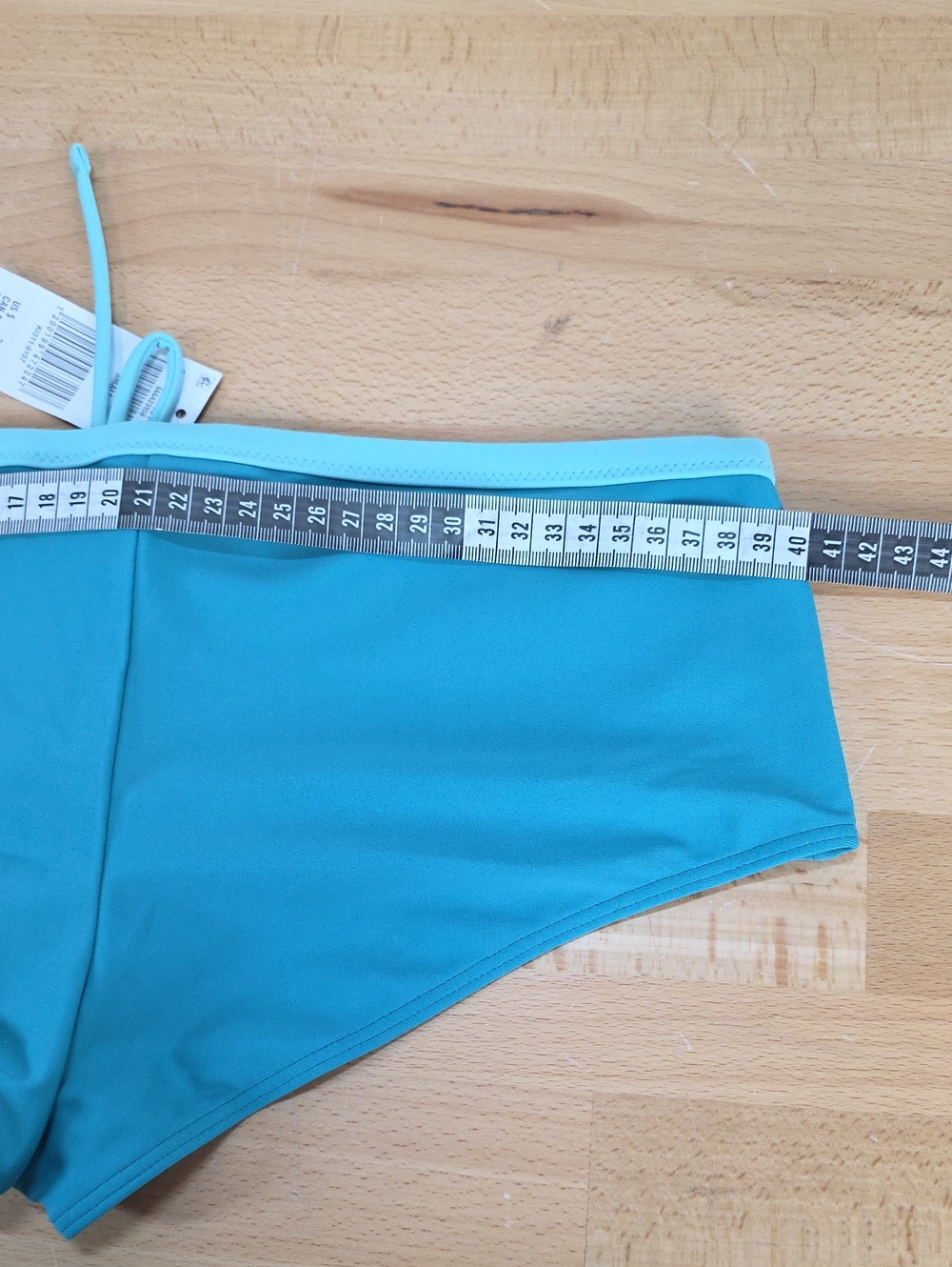 Hollister Teal Bikini Bottoms with Light Teal Trim and Pink Floral Detail Small - Picture 9 of 10